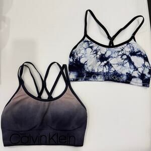 Calvin Klein Sports Bra x 2 Size M Both
